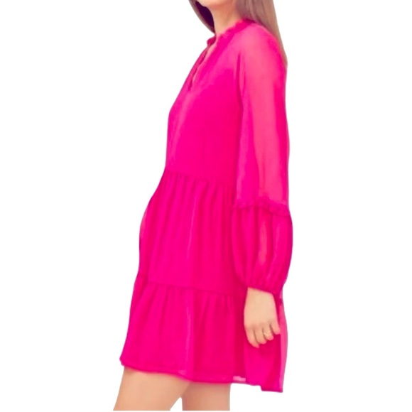 Vince Camuto Chiffon Mini Dress - Picture 3 of 7